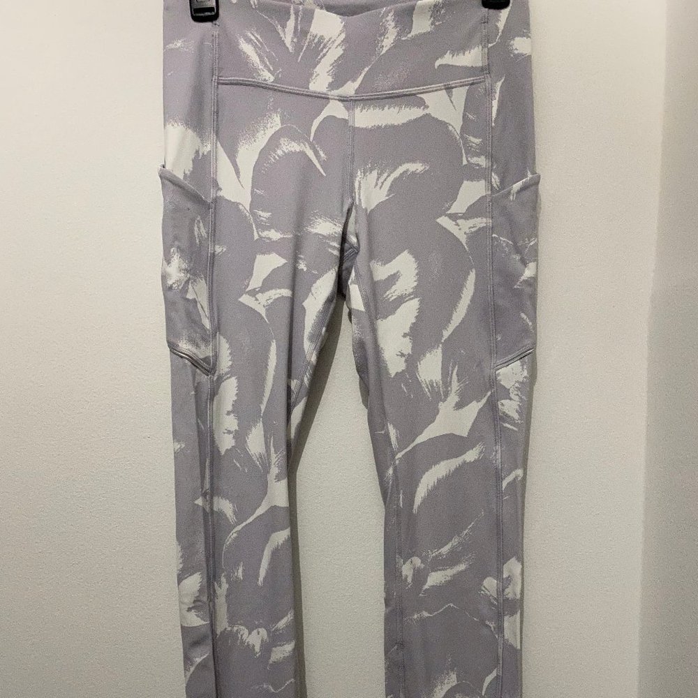 lululemon athletica Abstract Gray and White Leggings